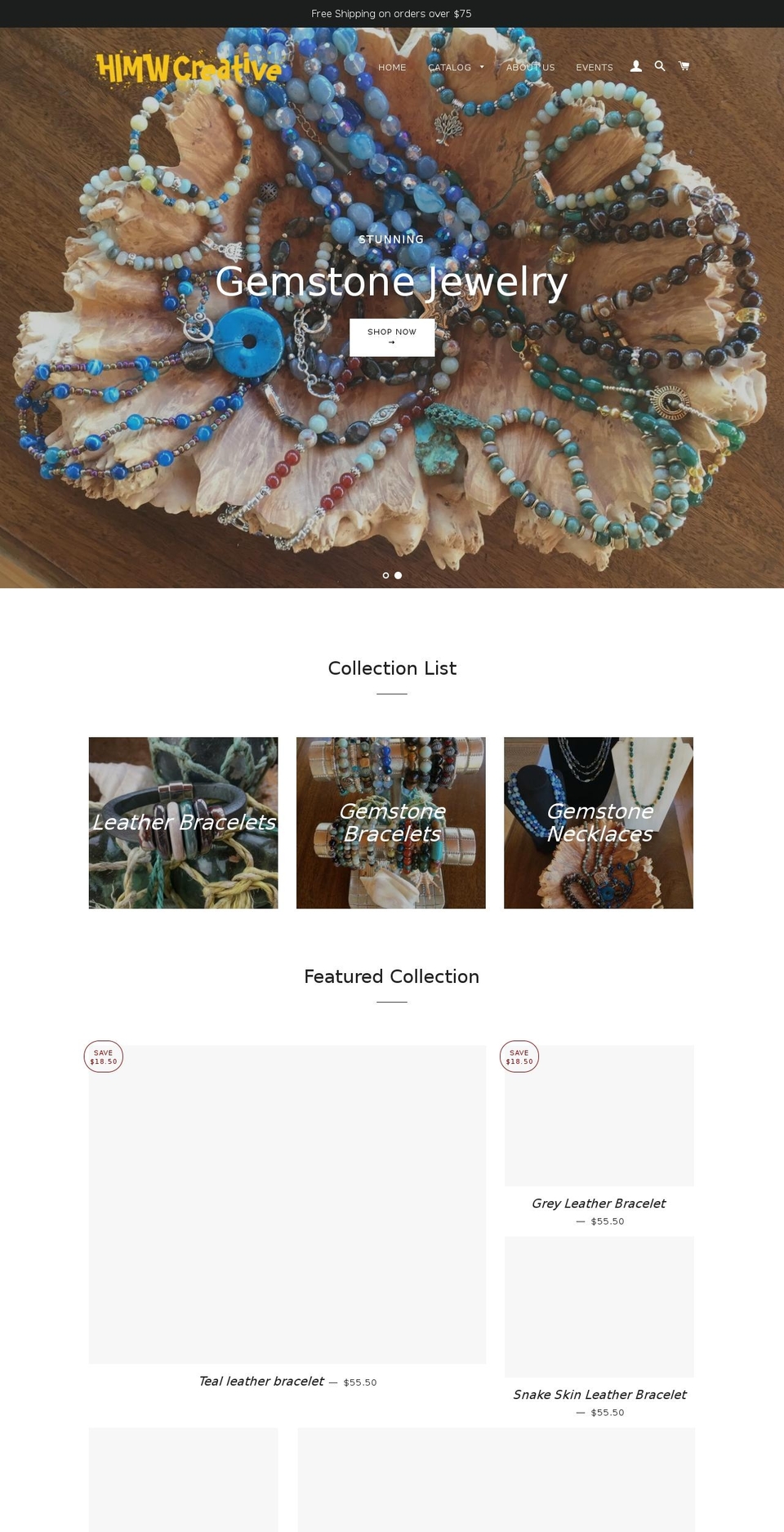 himwcreative.com shopify website screenshot