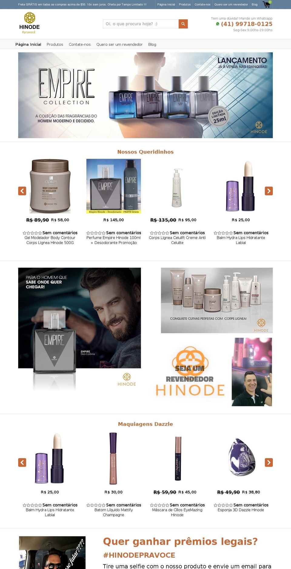 hinodepravoce.com — Shopify storefront screenshot