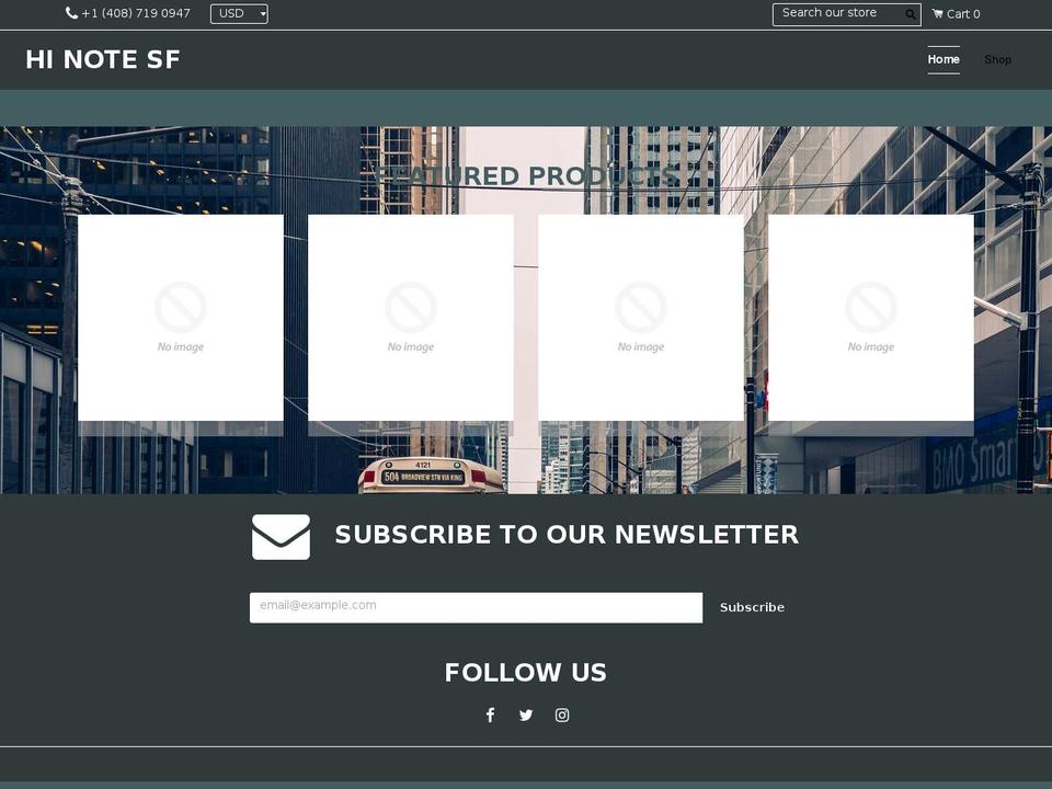hinotesf.com — Shopify storefront screenshot
