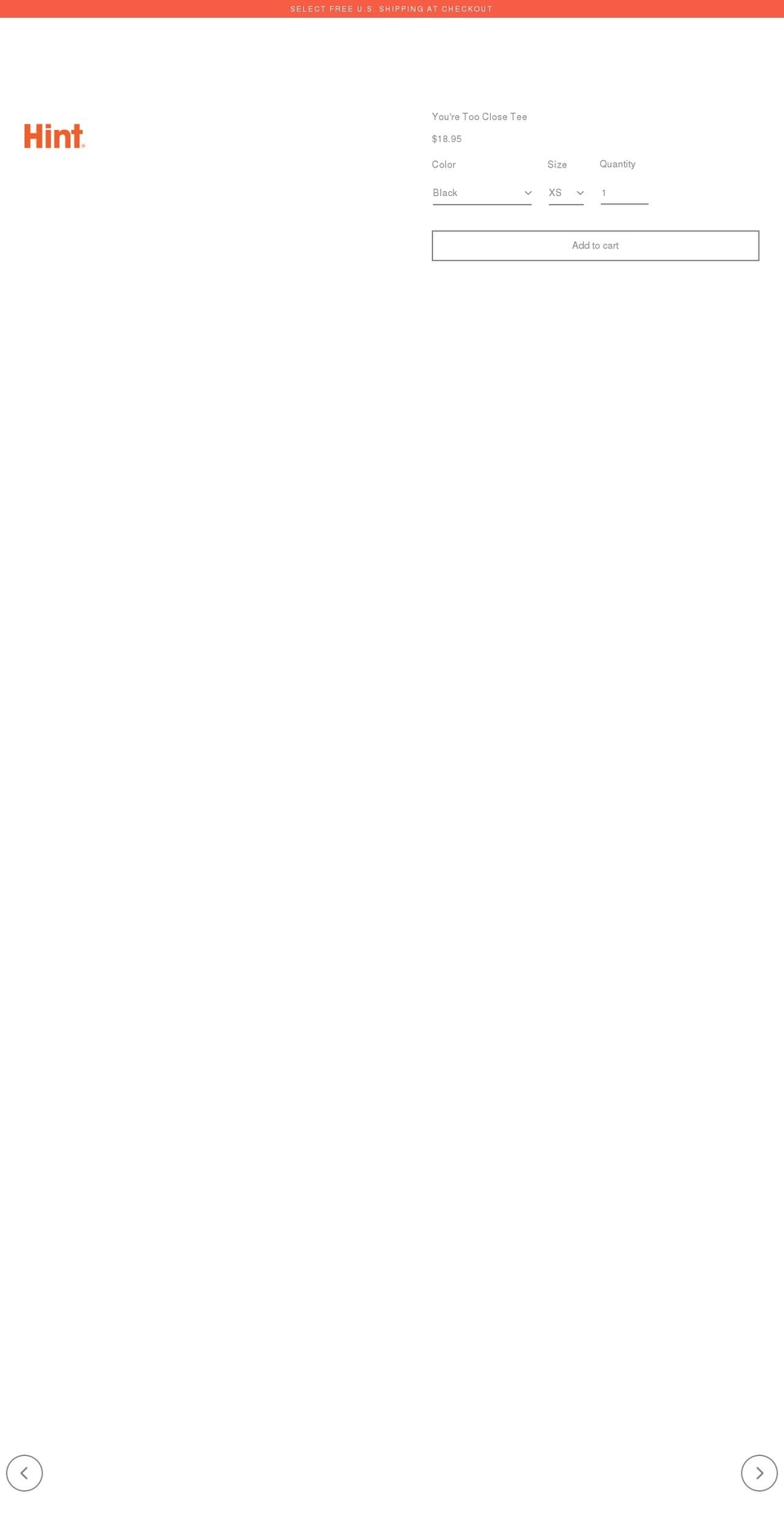 hintmerch.com shopify website screenshot