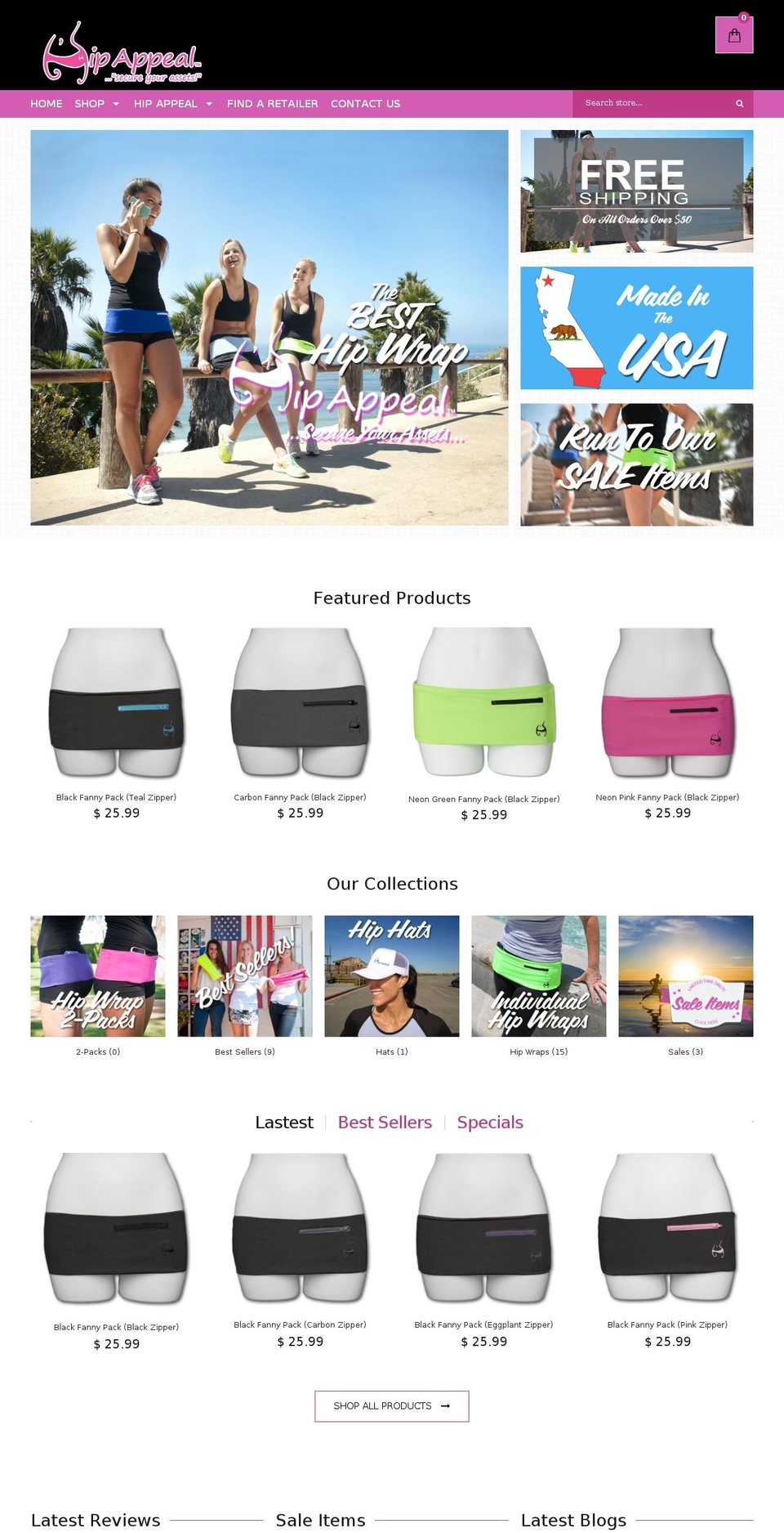 Hip Appeal Custom Theme Shopify theme site example hip-wraps.com