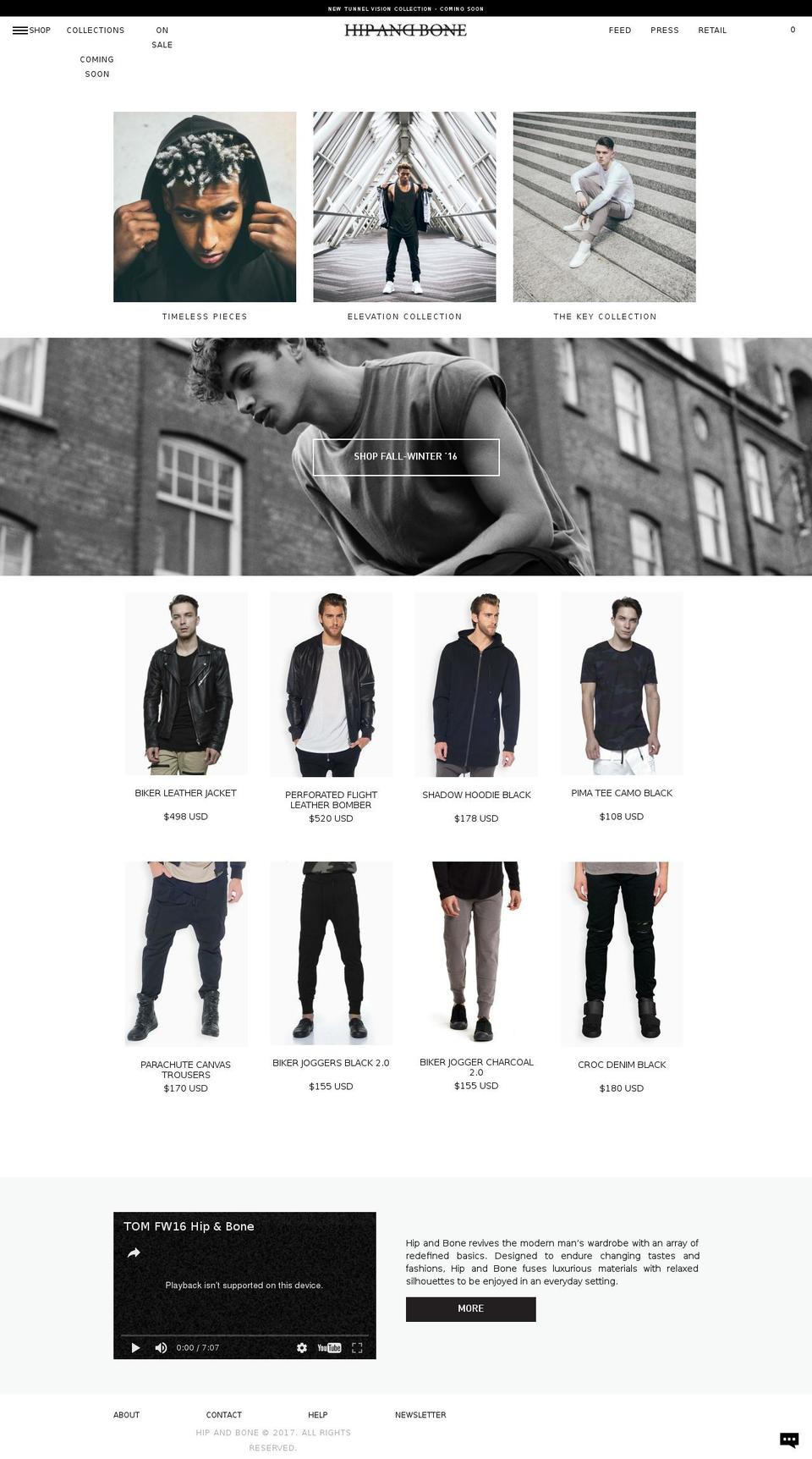 hipandbone.com shopify website screenshot