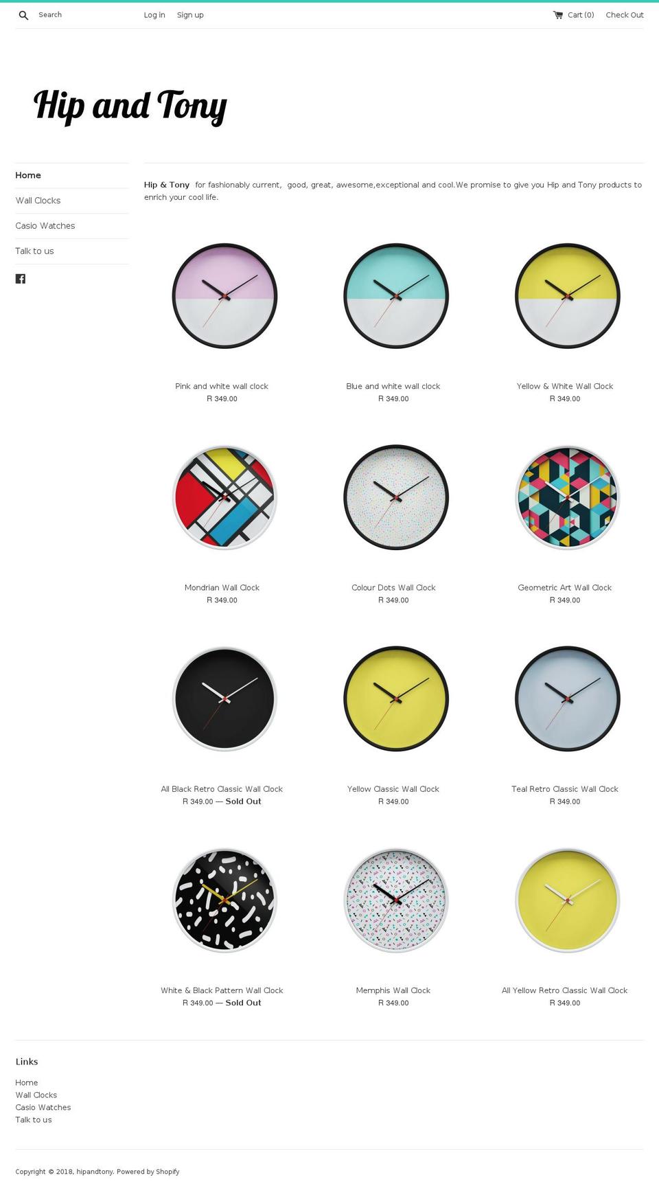 hipandtony.com — Shopify storefront screenshot