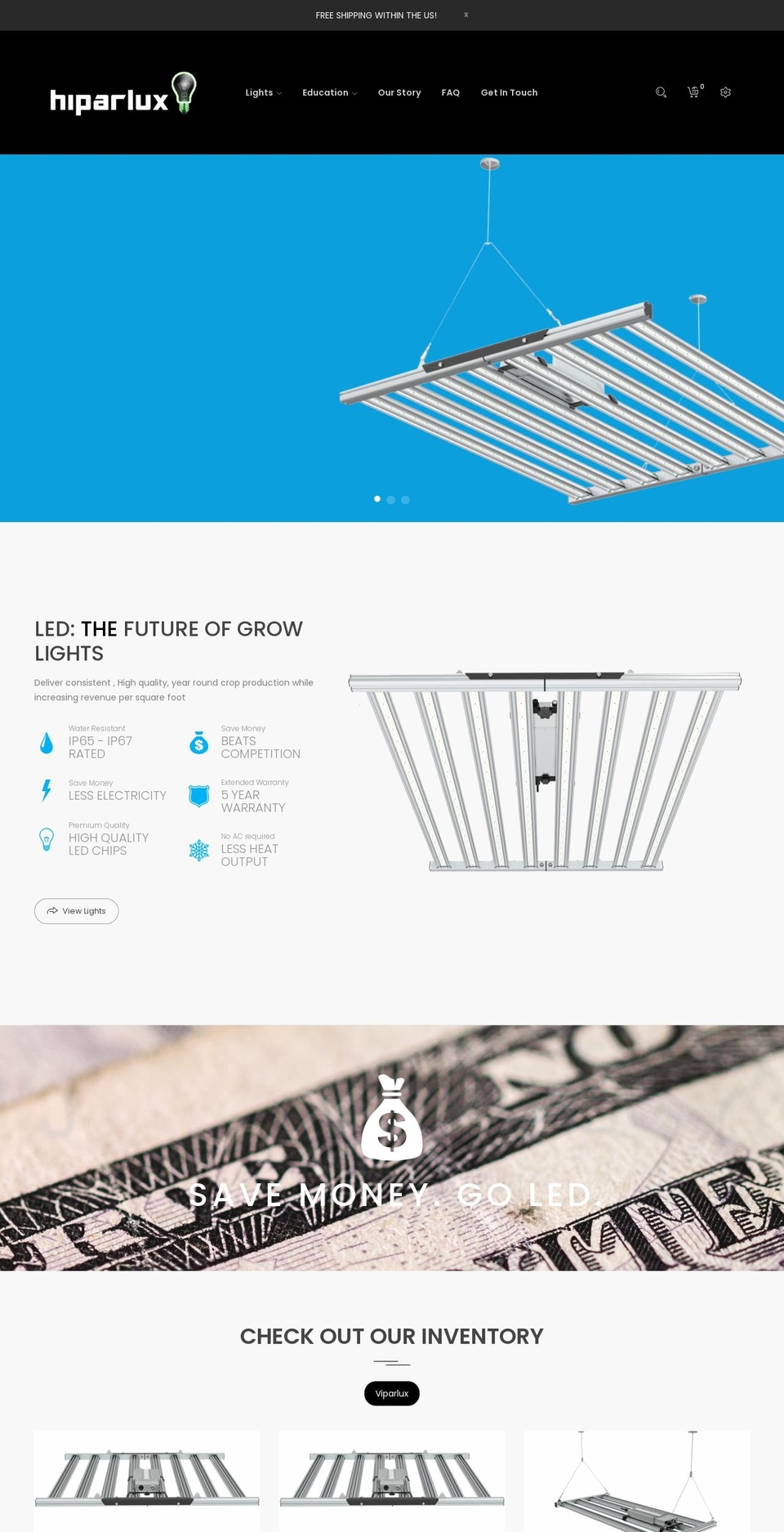 hiparlux.com shopify website screenshot