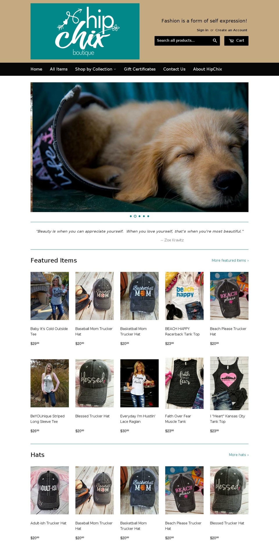 hipchixkc.com shopify website screenshot