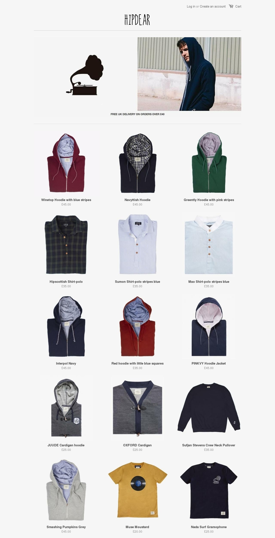 hipdear.com — Shopify storefront screenshot