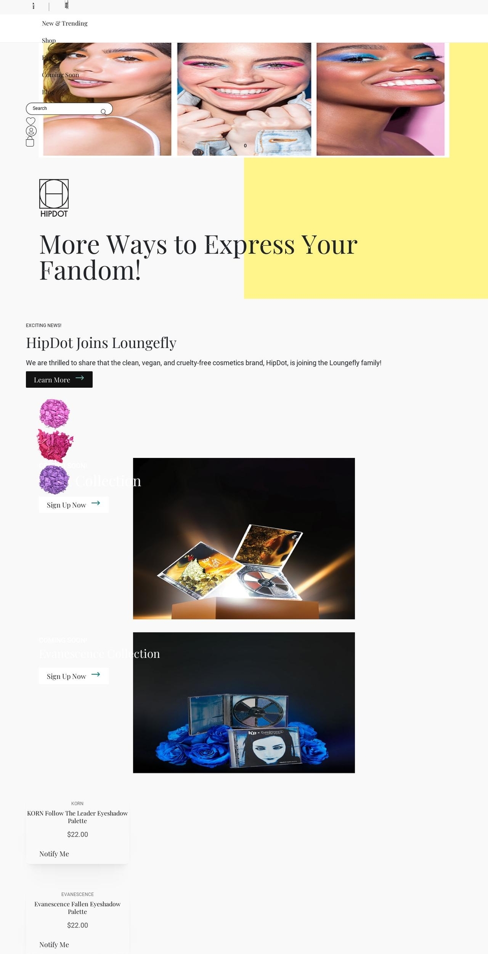 hipdot.com shopify website screenshot