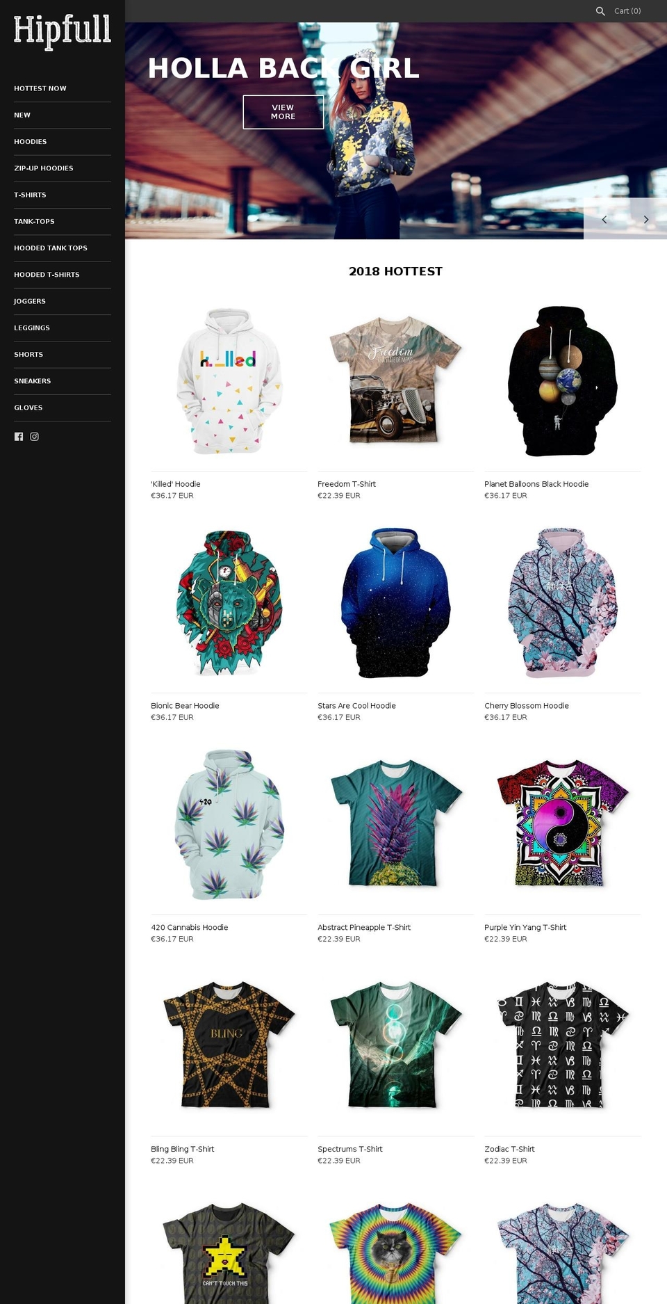 hipfull.com — Shopify storefront screenshot