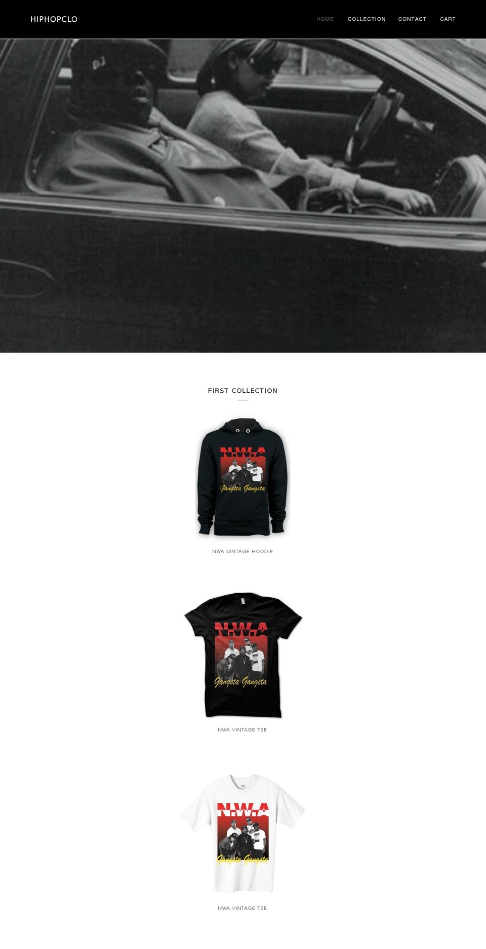 hiphopclo.com — Shopify storefront screenshot