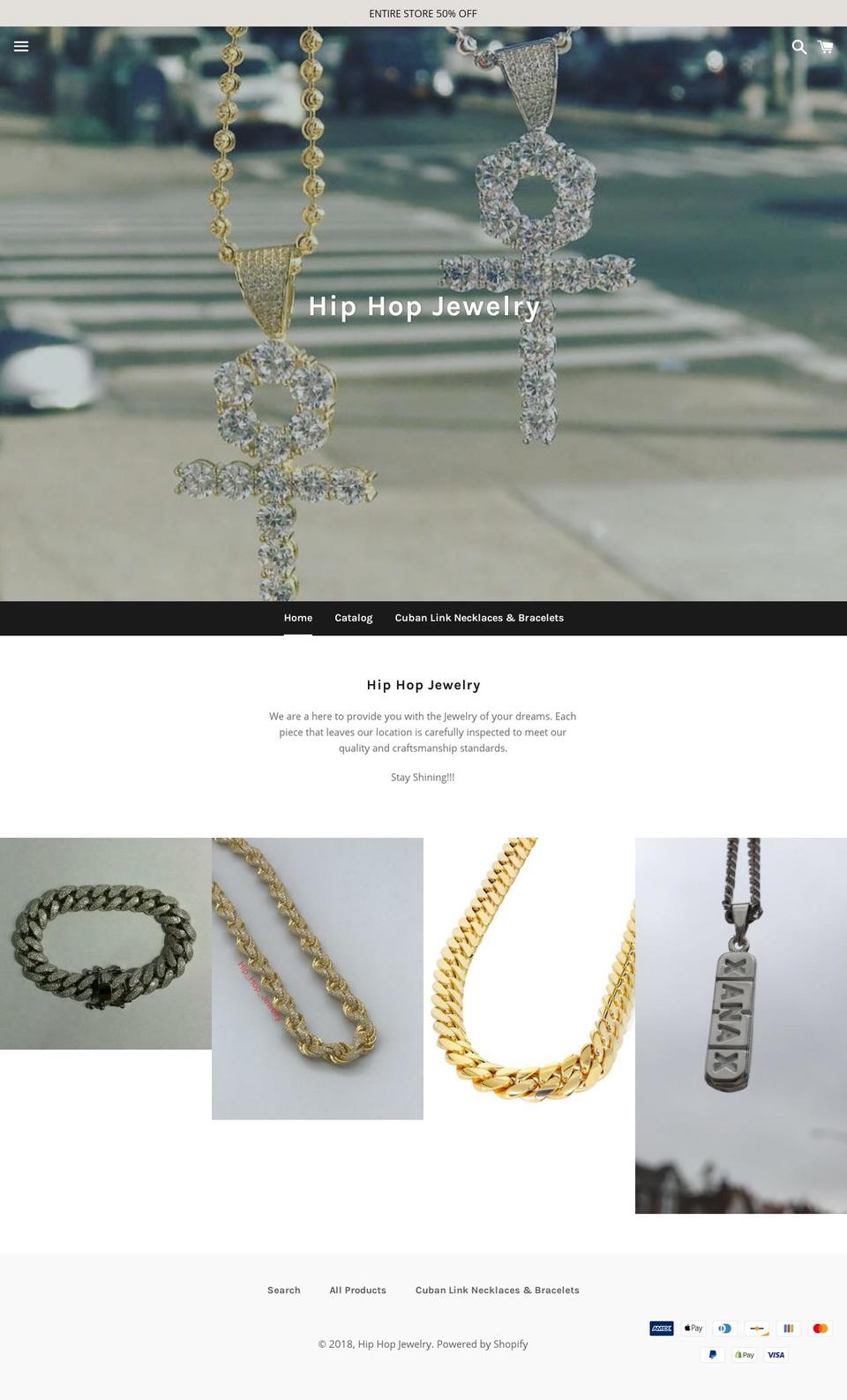 hiphopjewelrynyc.com — Shopify storefront screenshot