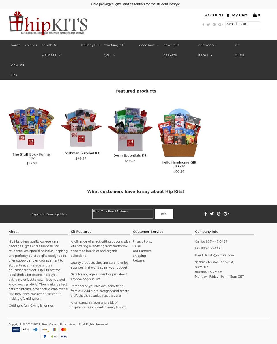 hipkits.com — Shopify storefront screenshot