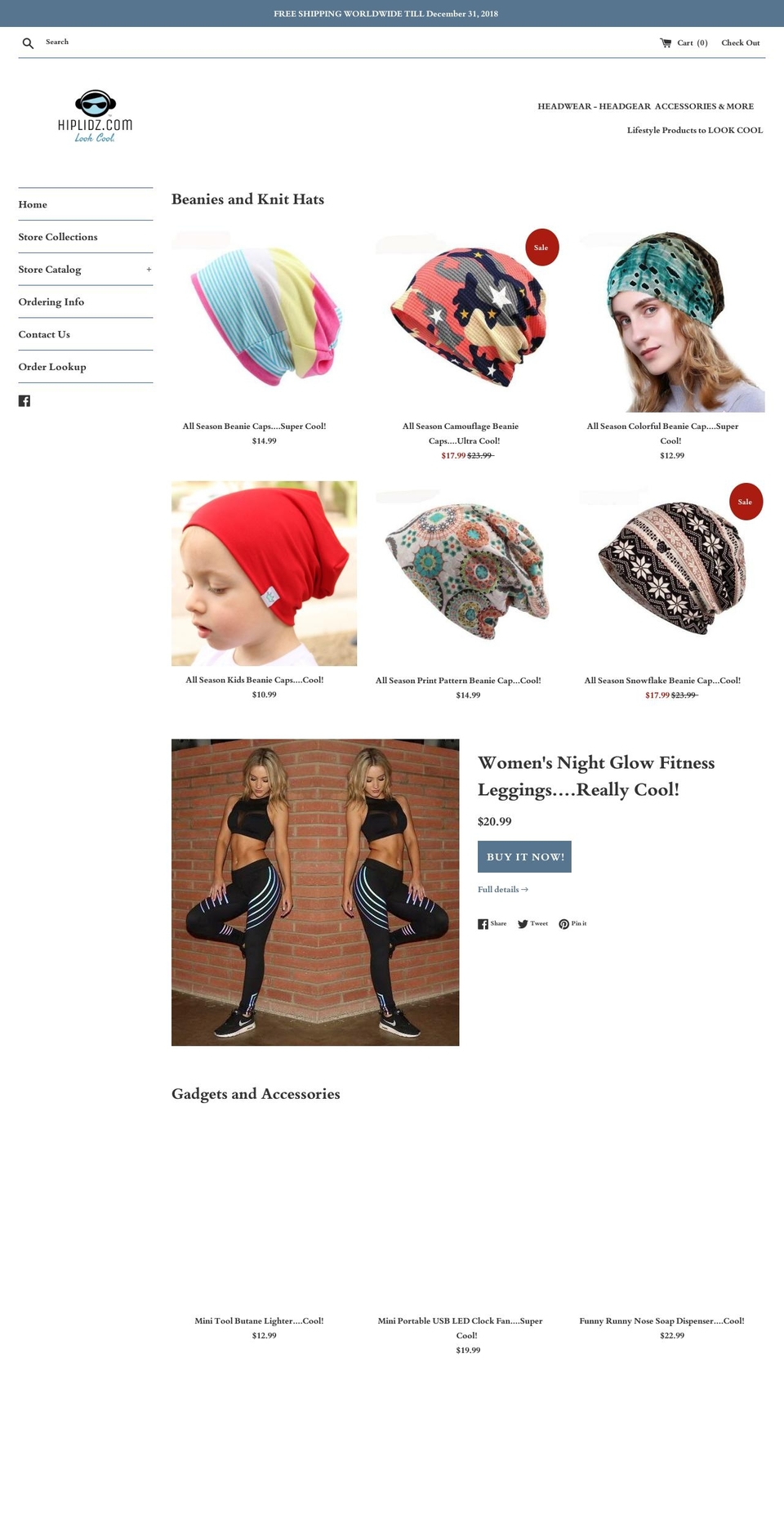 hiplidz.com — Shopify storefront screenshot