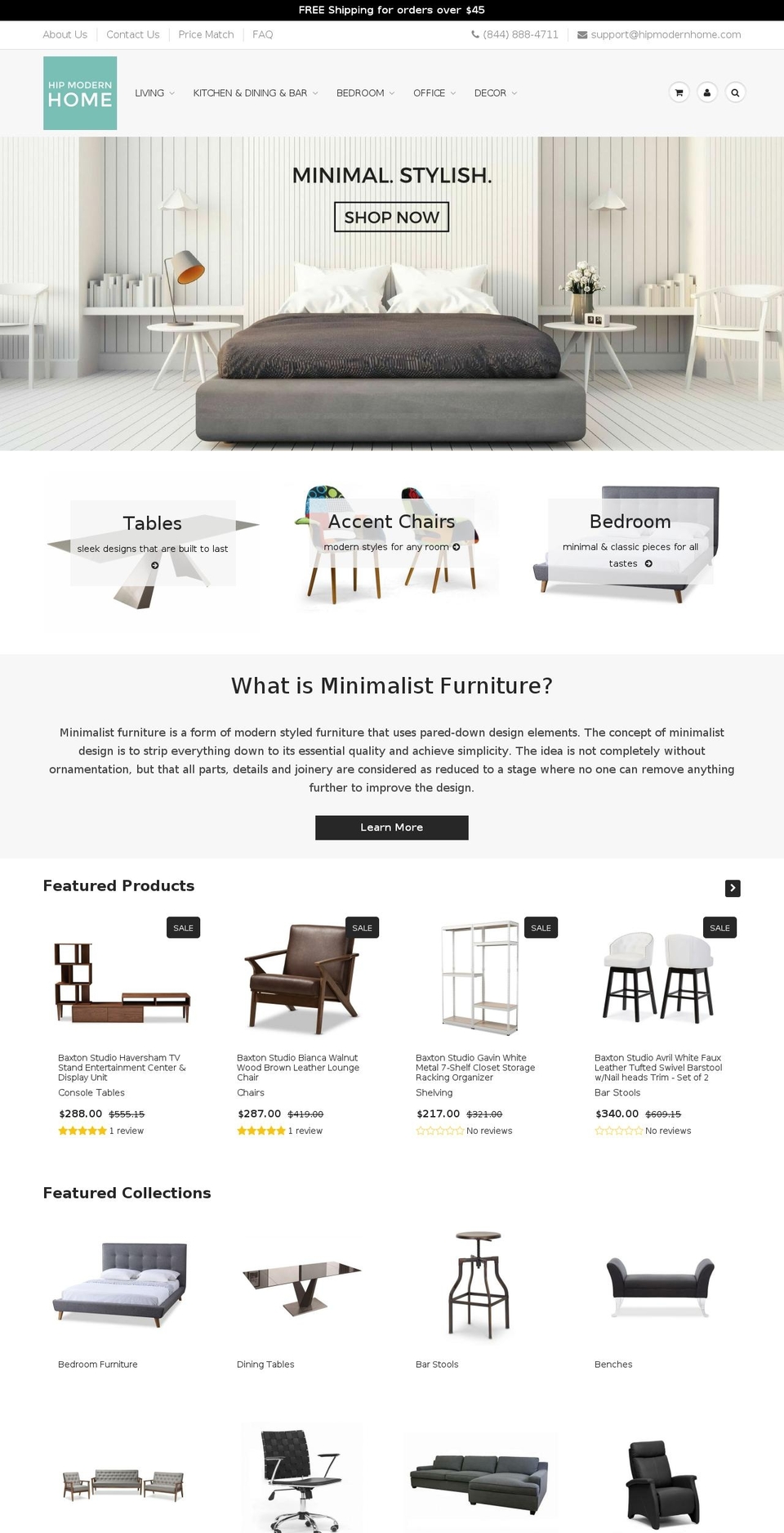 hipmodernhome.com — Shopify storefront screenshot