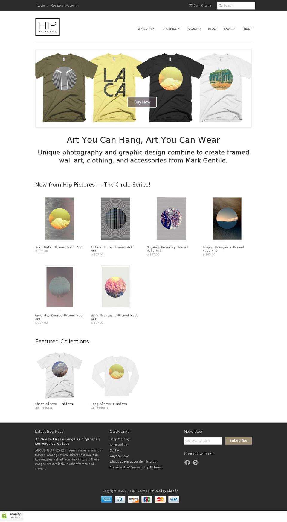 hippictures.com shopify website screenshot