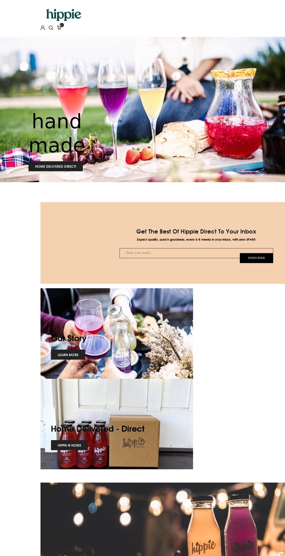 hippie.com.au shopify website screenshot