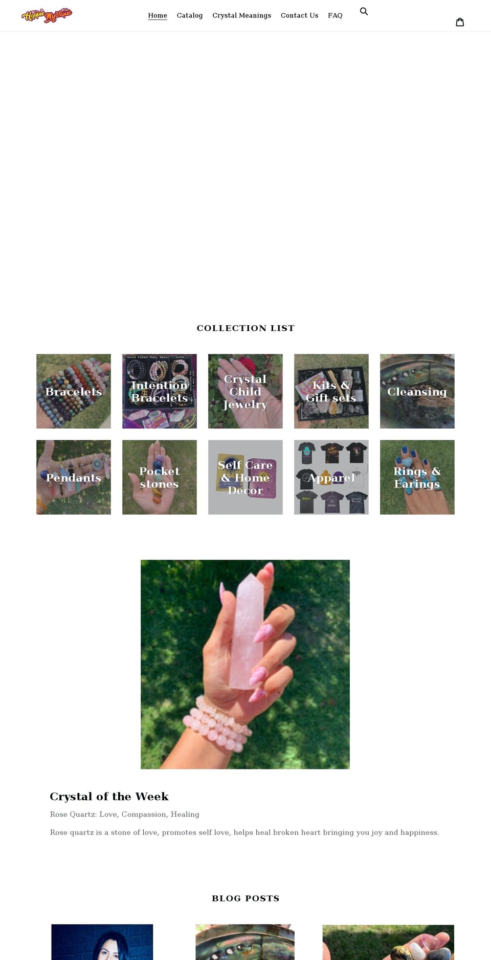 hippiemystique.com shopify website screenshot