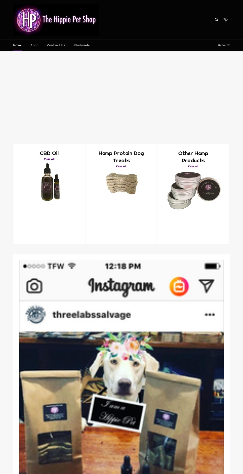 hippiepet.us shopify website screenshot