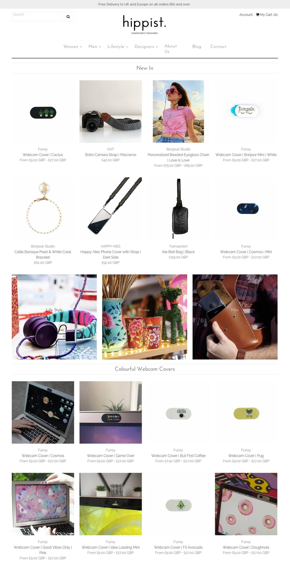 hippist.co.uk shopify website screenshot