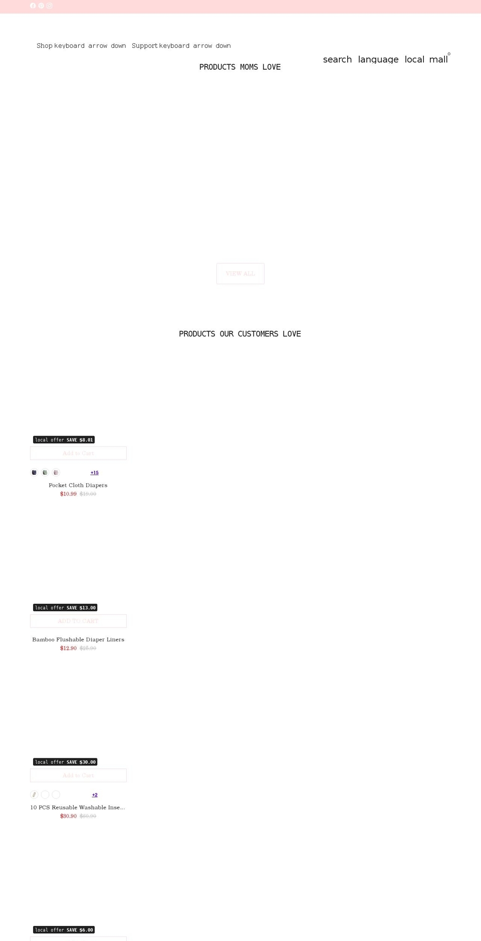 hipposshop.com shopify website screenshot