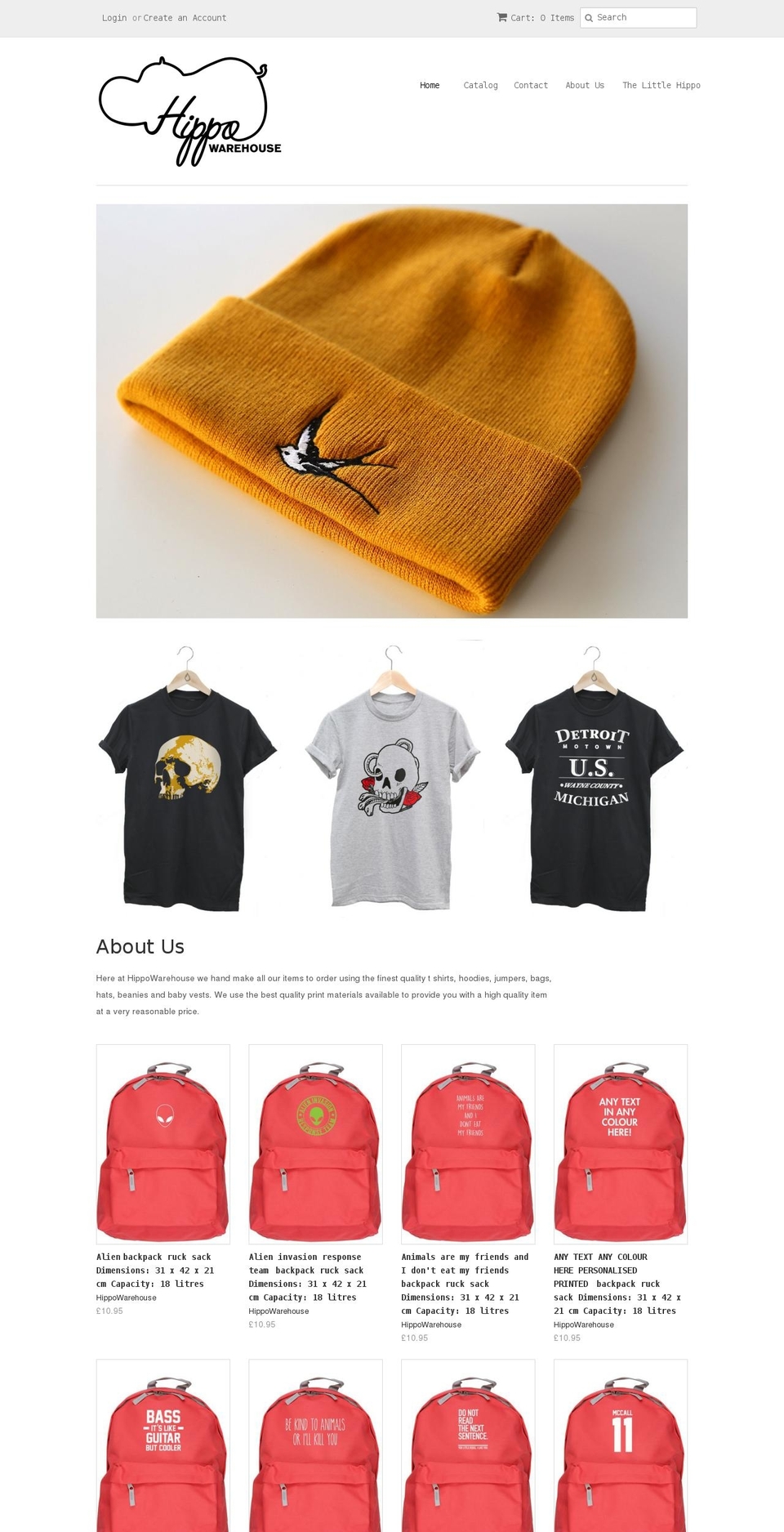 hippowarehouse.com shopify website screenshot