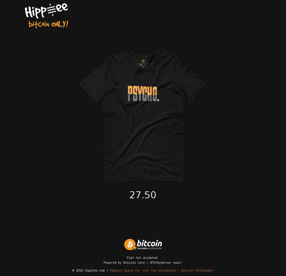hipptee.com shopify website screenshot