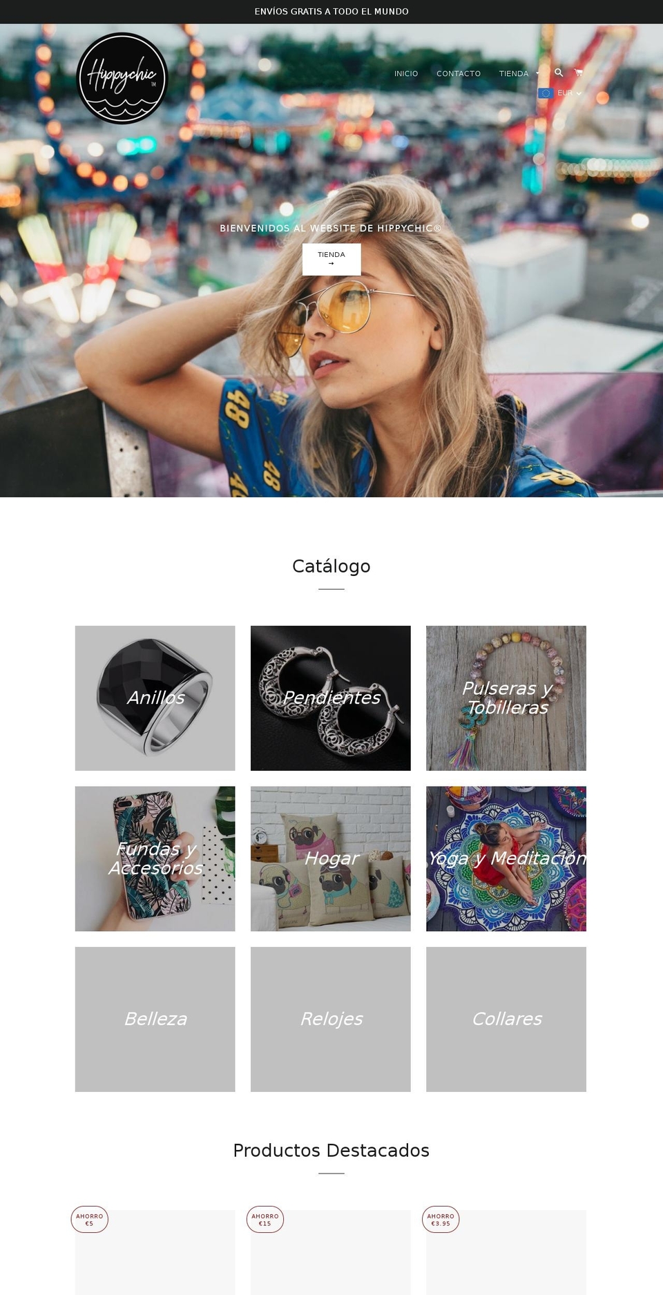 hippychicbracelets.com — Shopify storefront screenshot