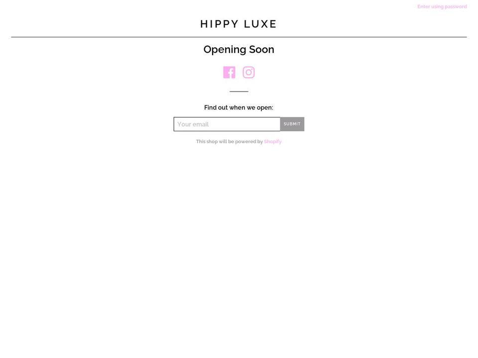 hippyluxe.com.au shopify website screenshot