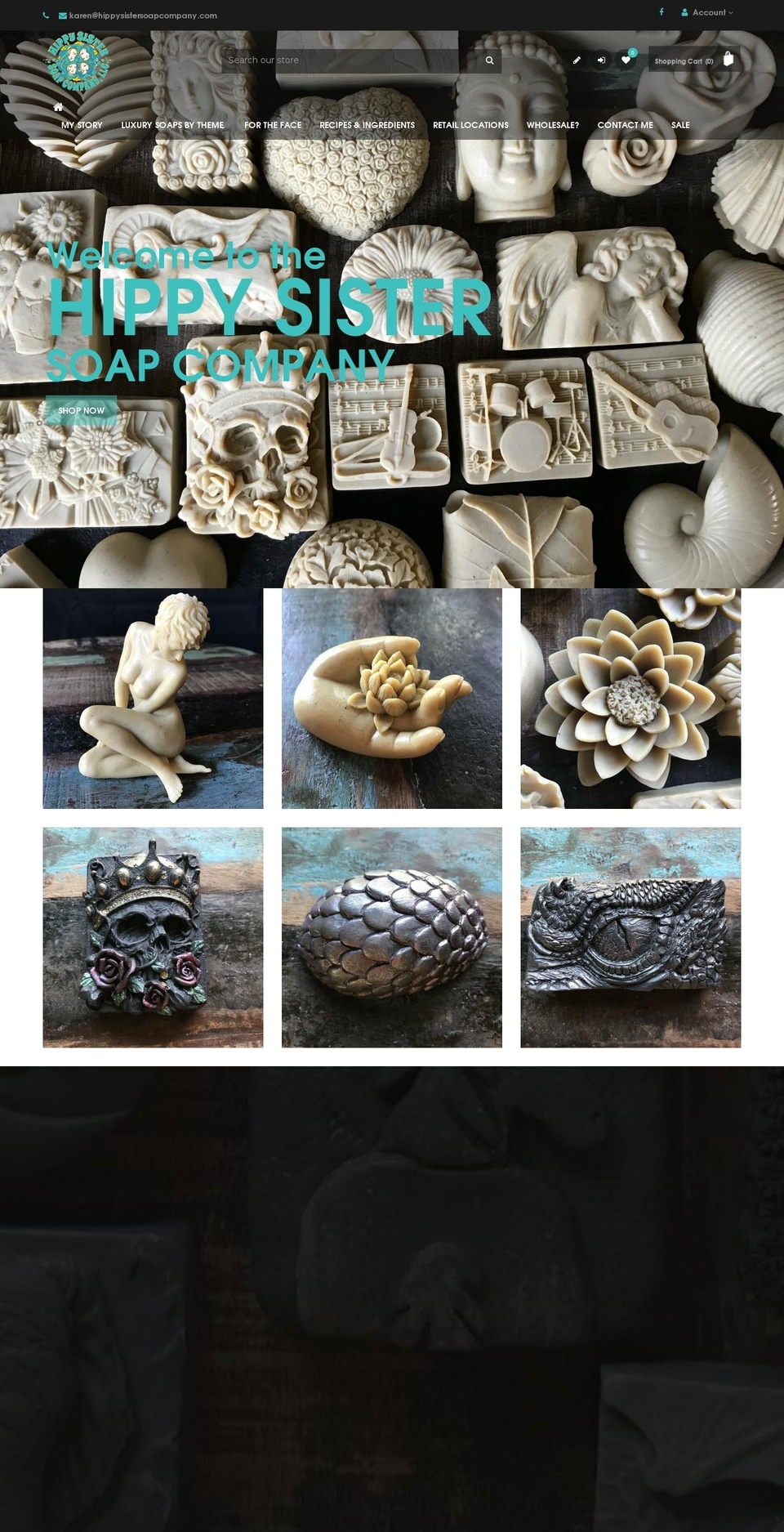 hippysistersoapcompany.com shopify website screenshot