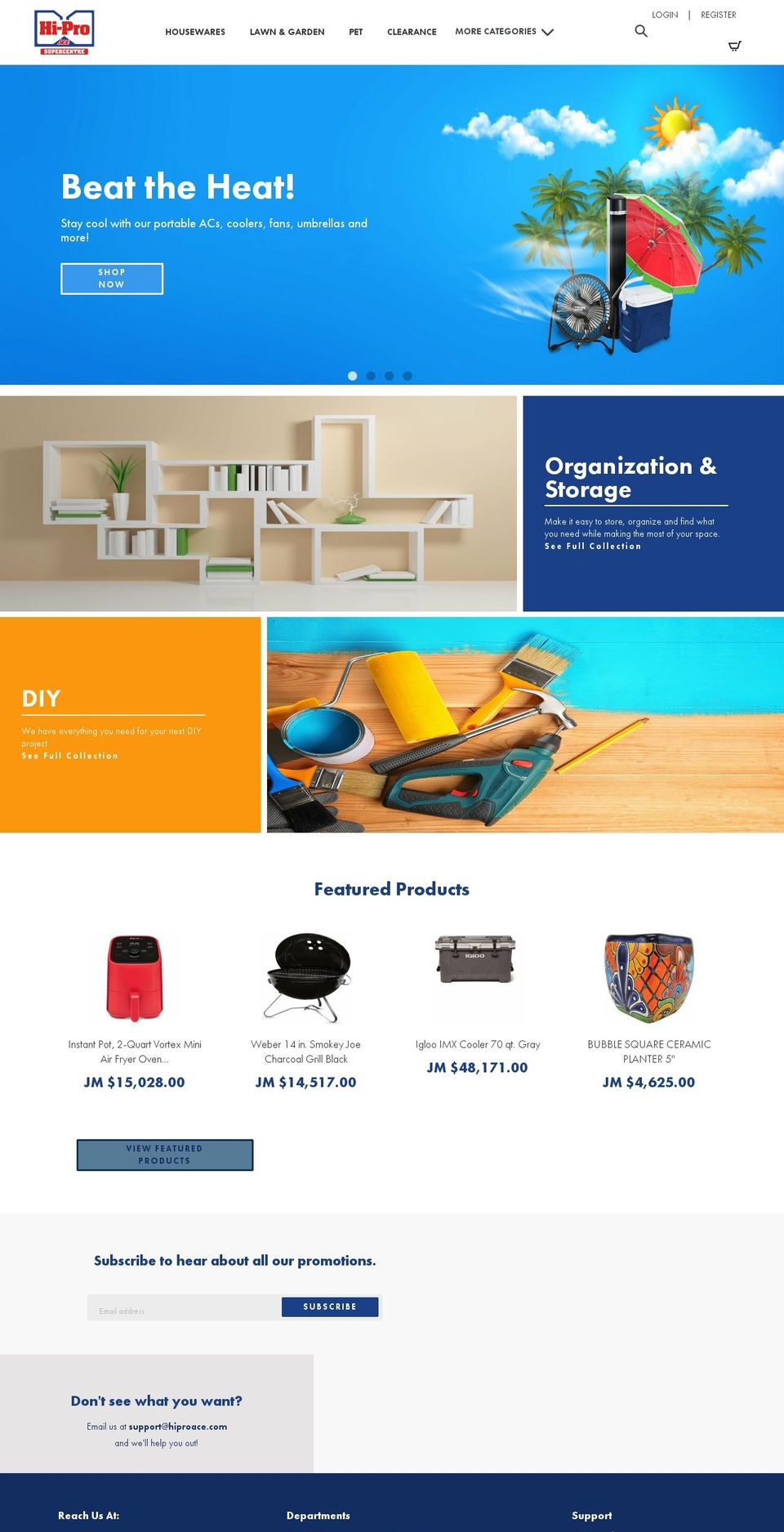 hiproace.com shopify website screenshot