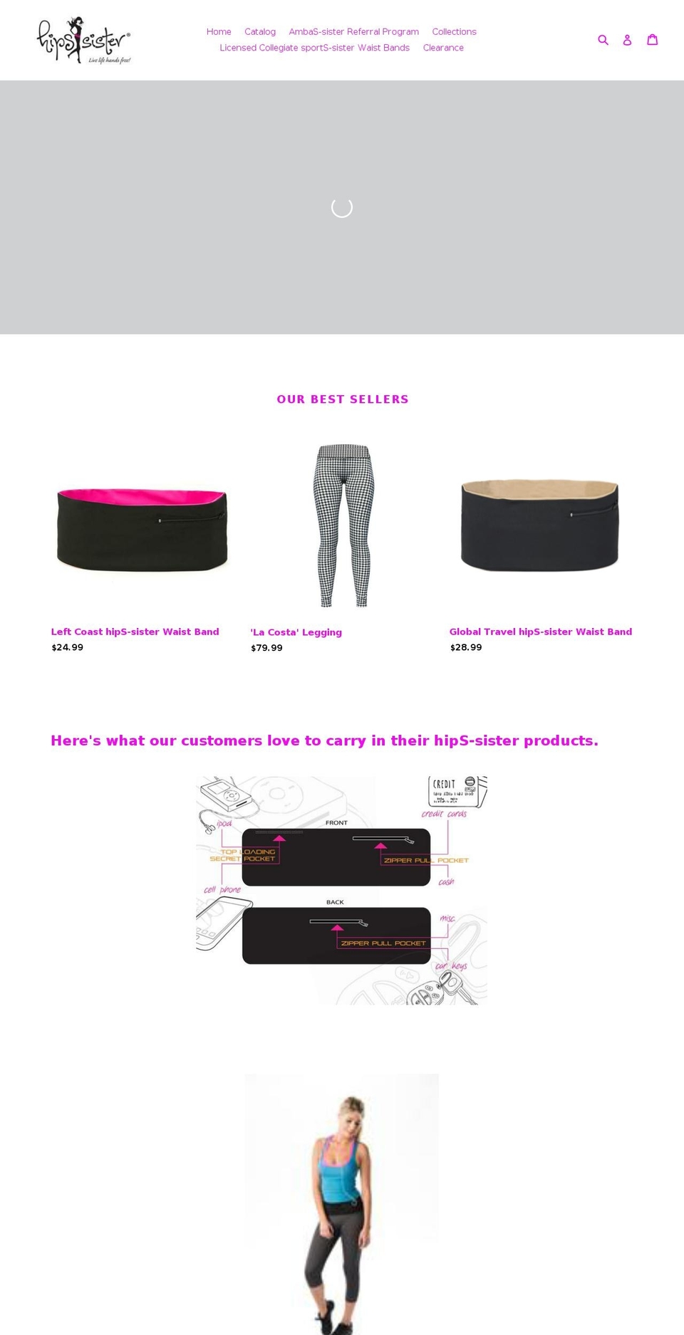 hipssister.com shopify website screenshot