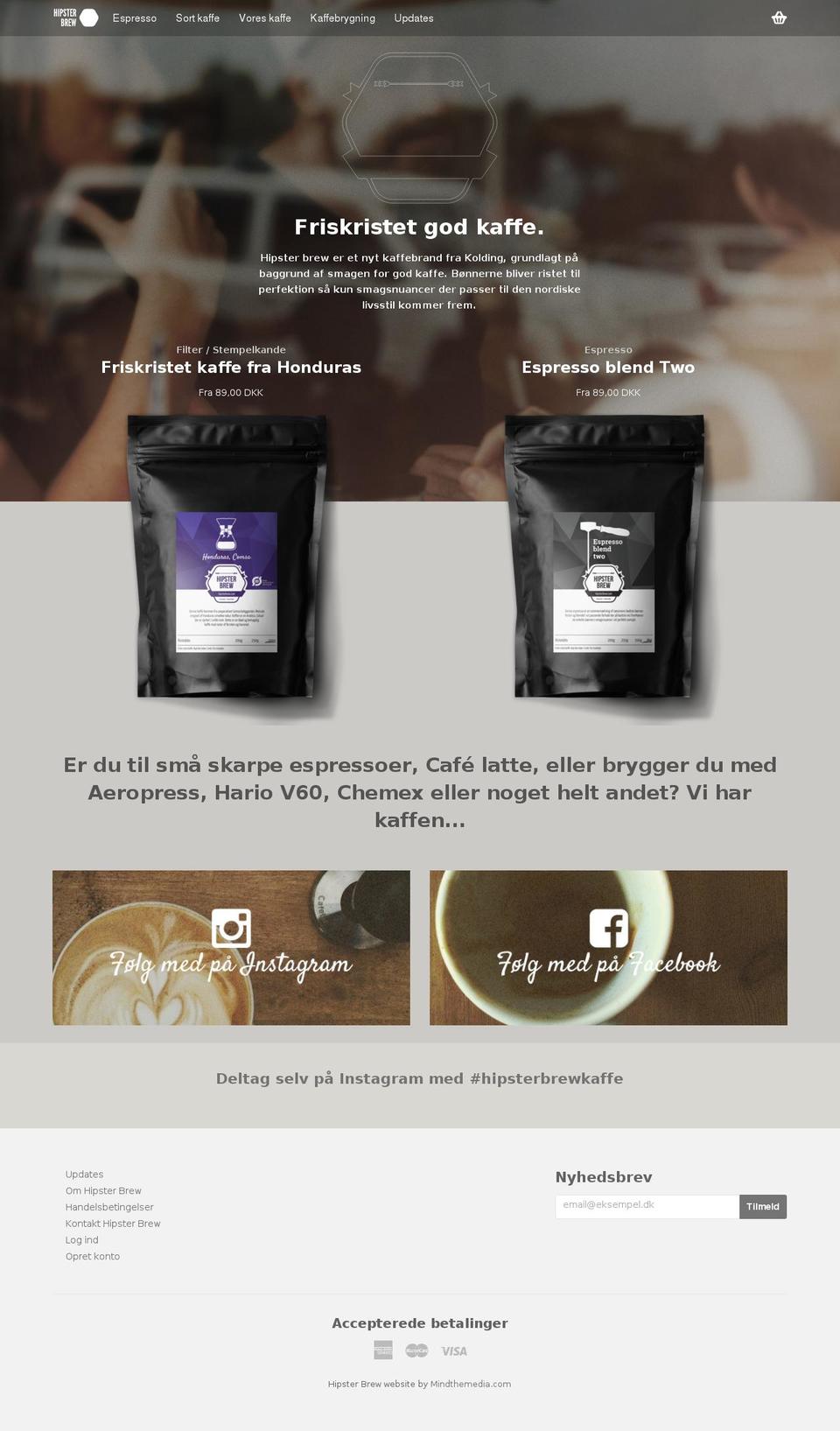 hipsterbrew.com shopify website screenshot