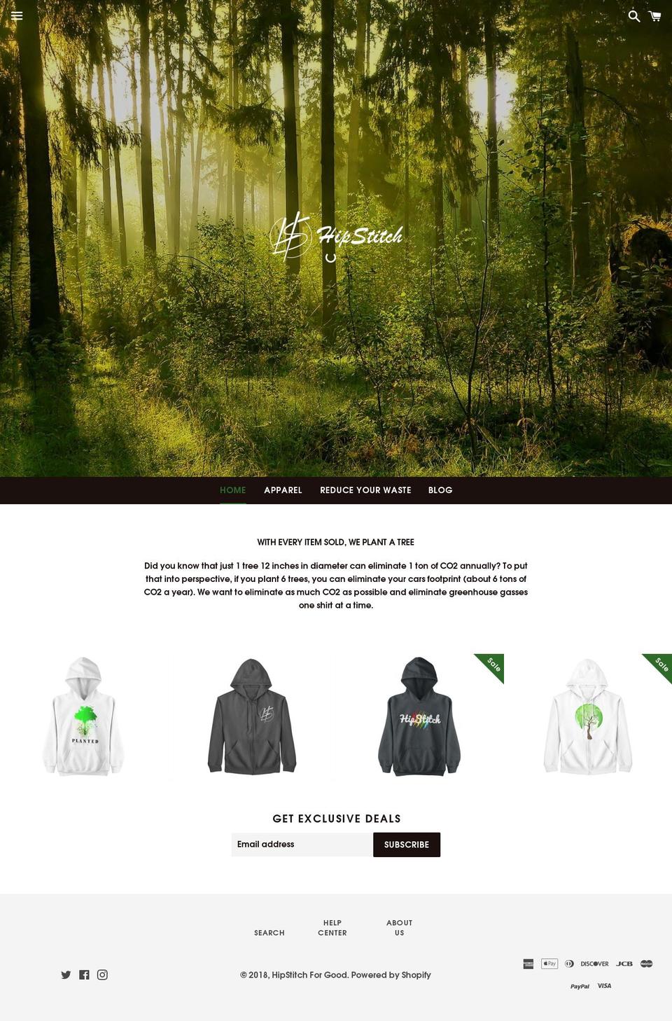 hipstitchclothing.com shopify website screenshot