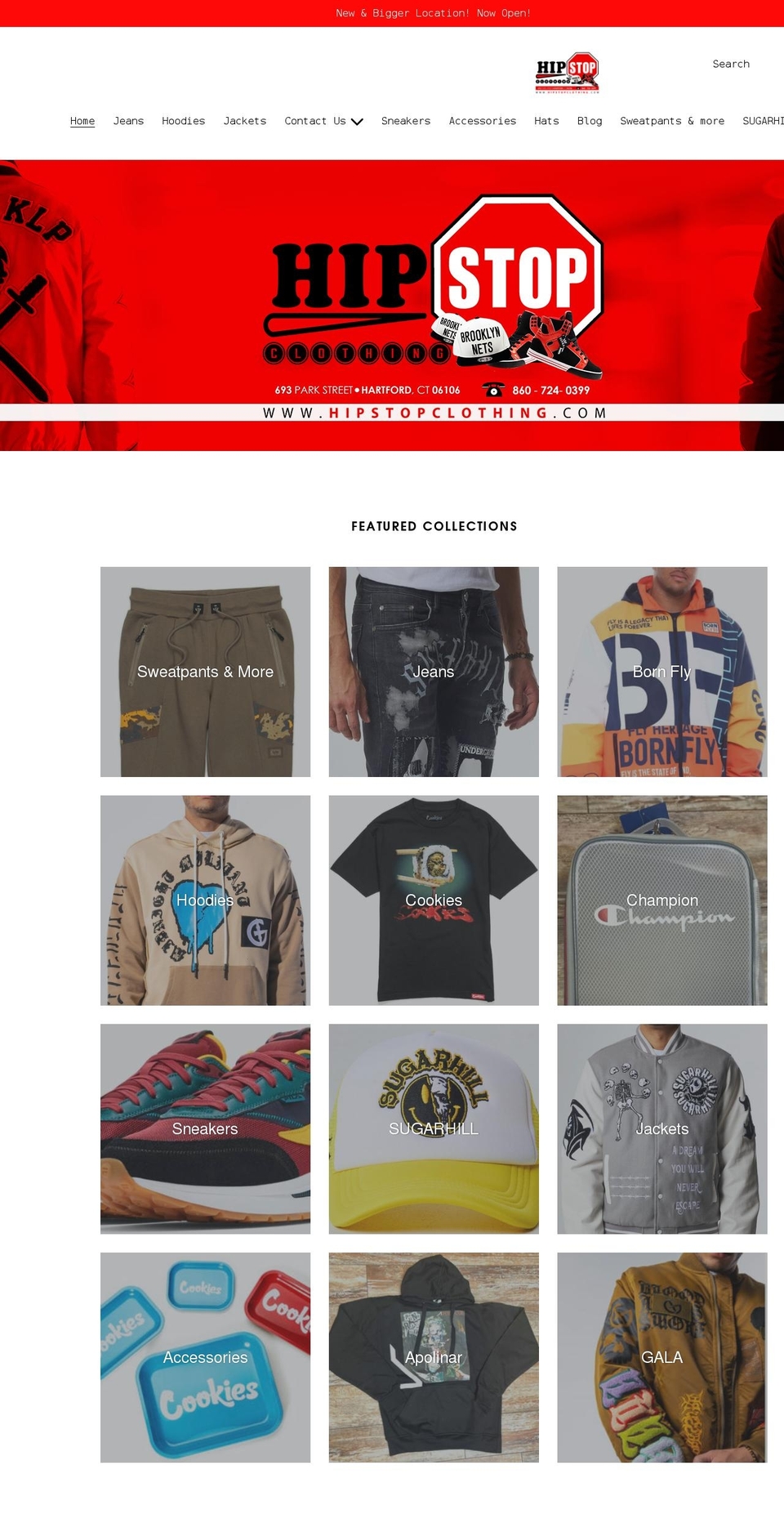hipstopclothing.com shopify website screenshot