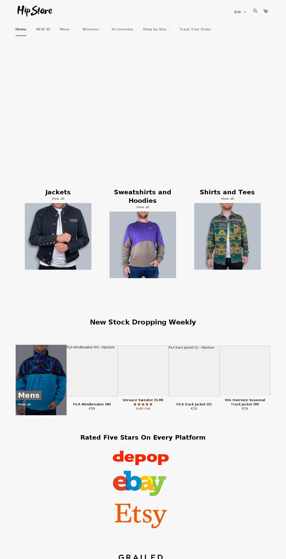 hipstore.co shopify website screenshot