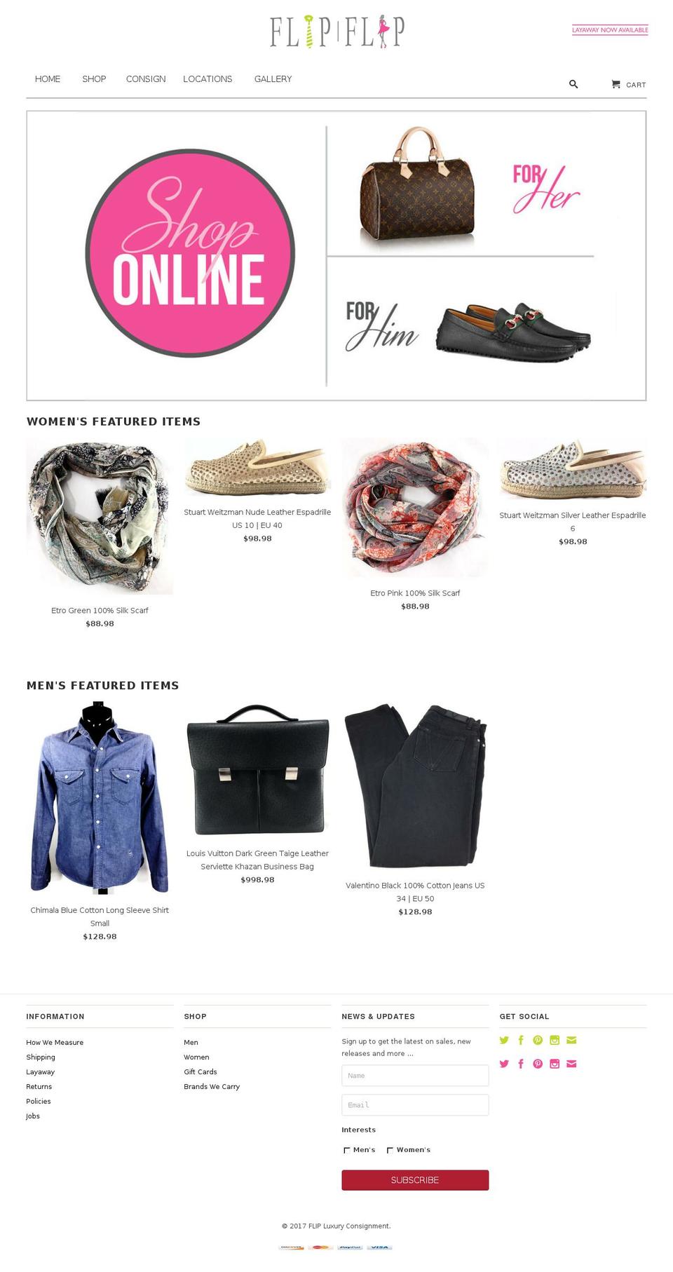 hiptoflip.com shopify website screenshot