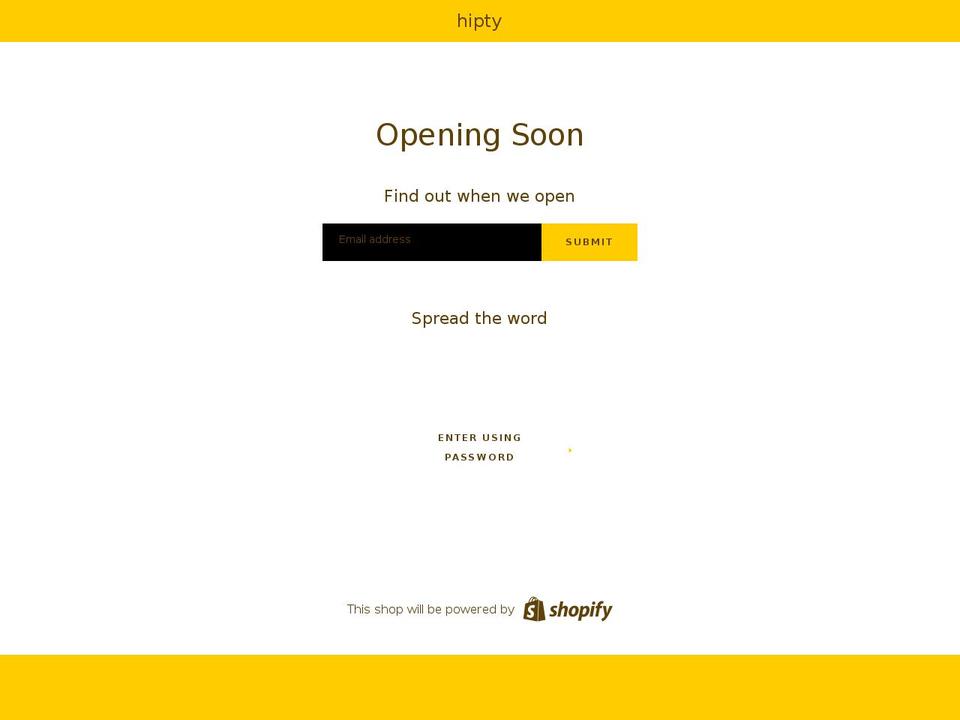 hipty.com — Shopify storefront screenshot