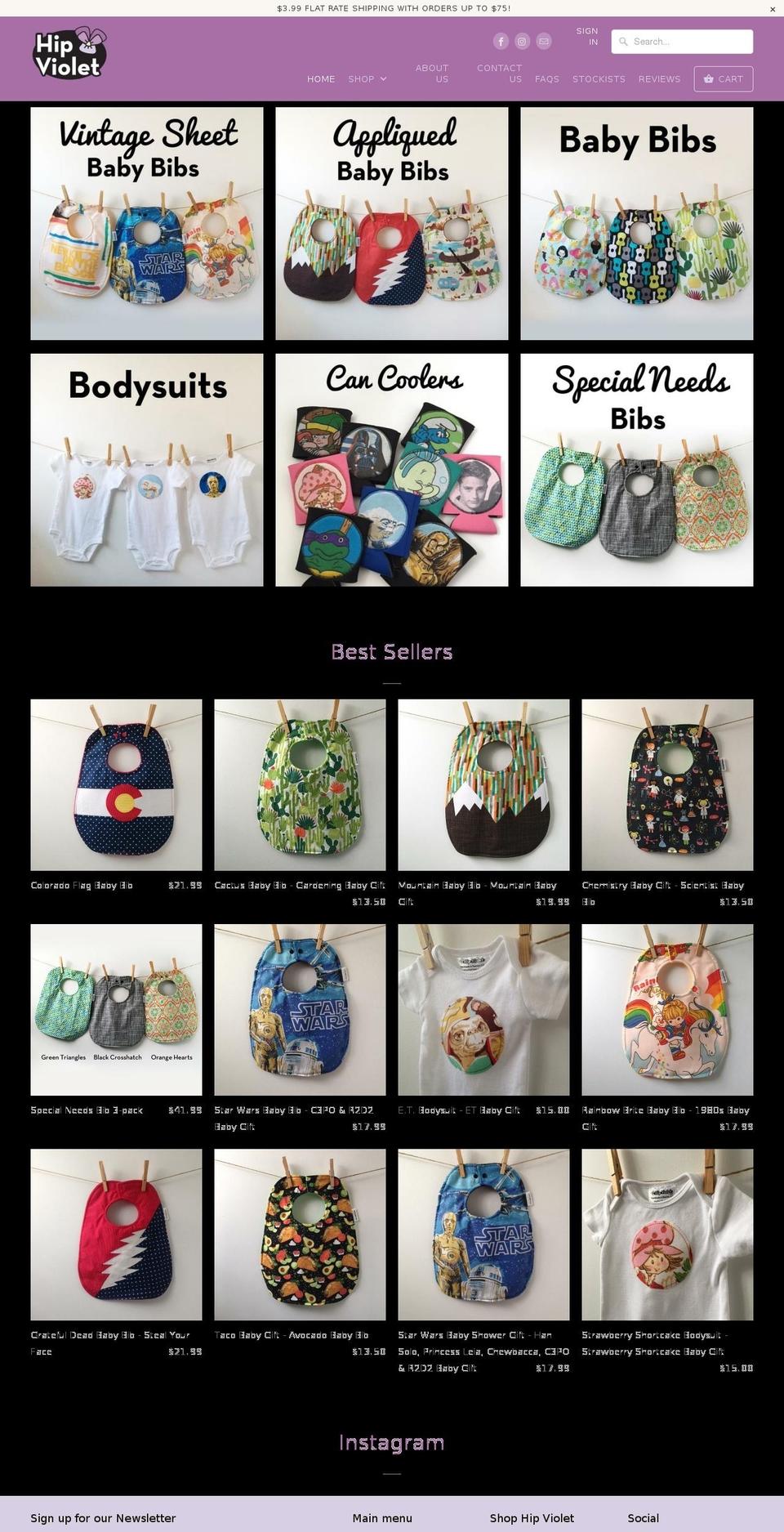 hipviolet.com — Shopify storefront screenshot