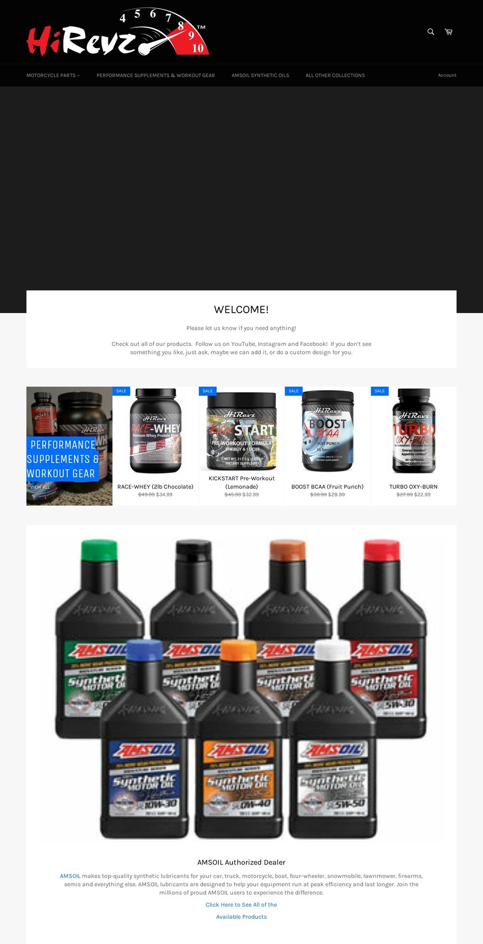 hirevzclothing.com — Shopify storefront screenshot