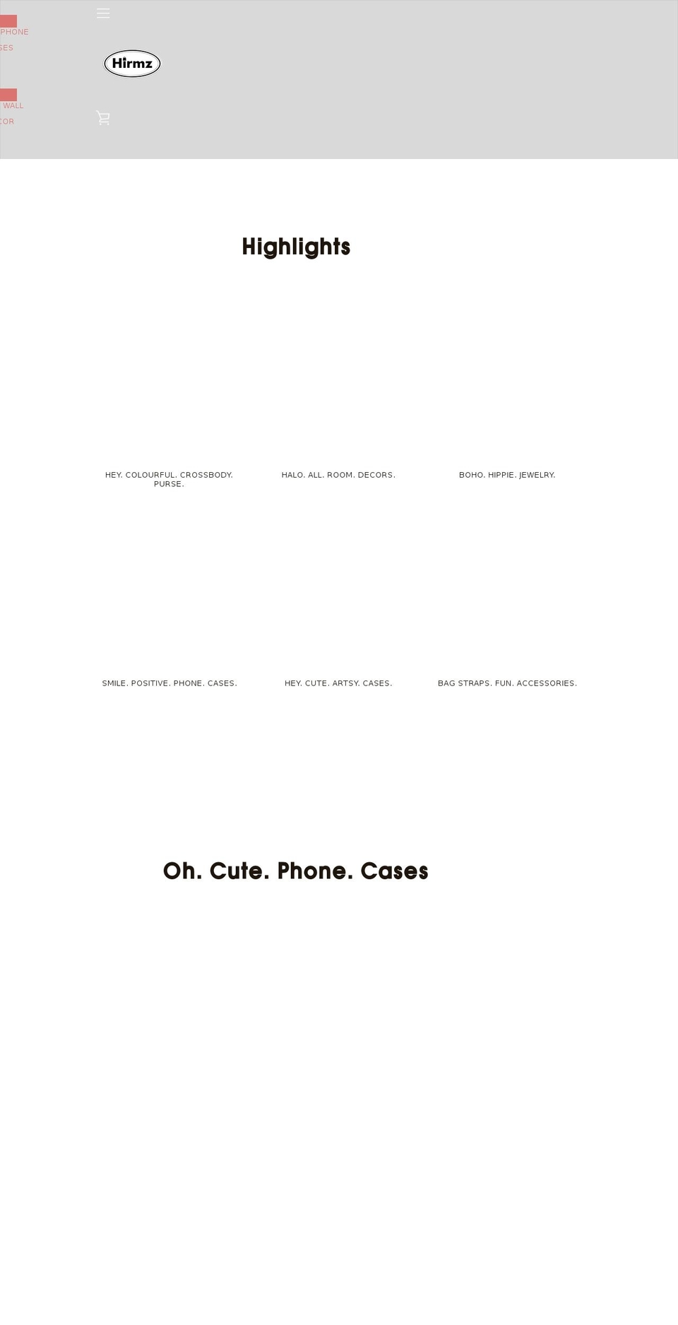 hirmz.com shopify website screenshot