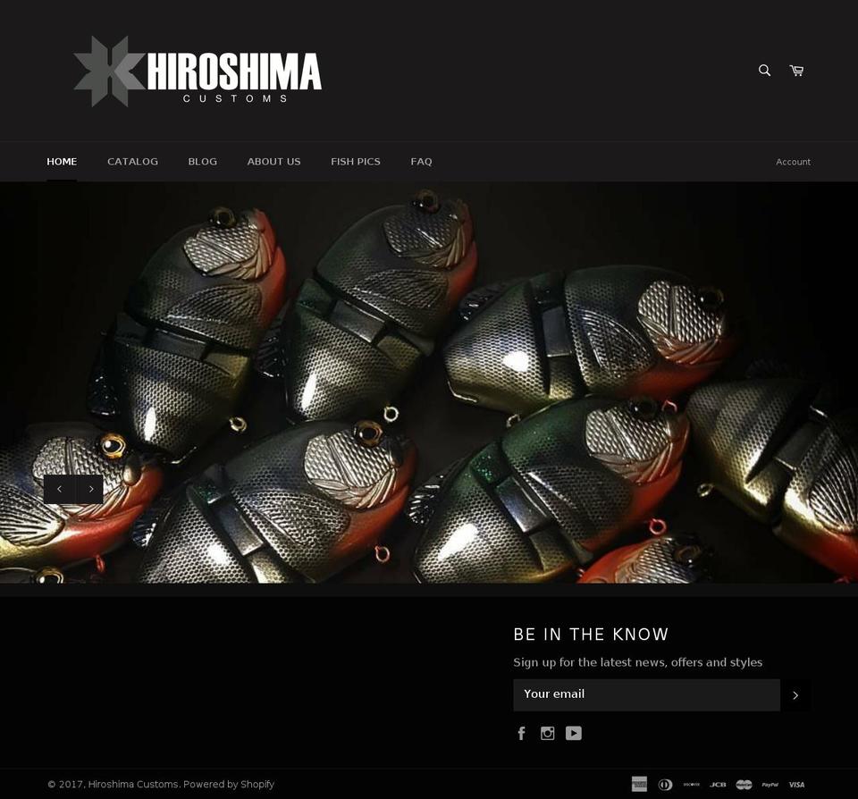hiroshimacustoms.com shopify website screenshot