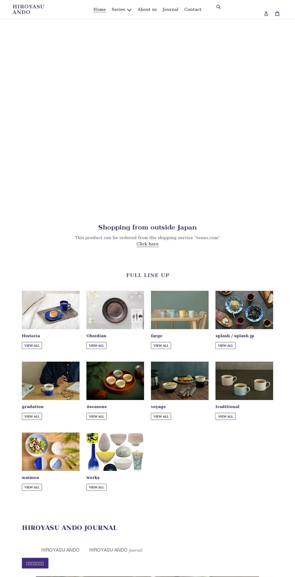 hiroyasu-ando.com shopify website screenshot