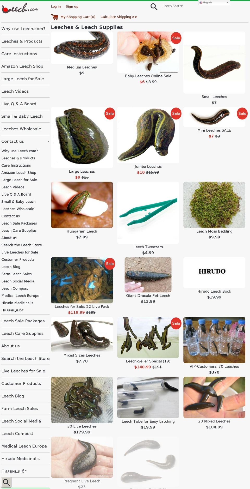 hirudo.org shopify website screenshot