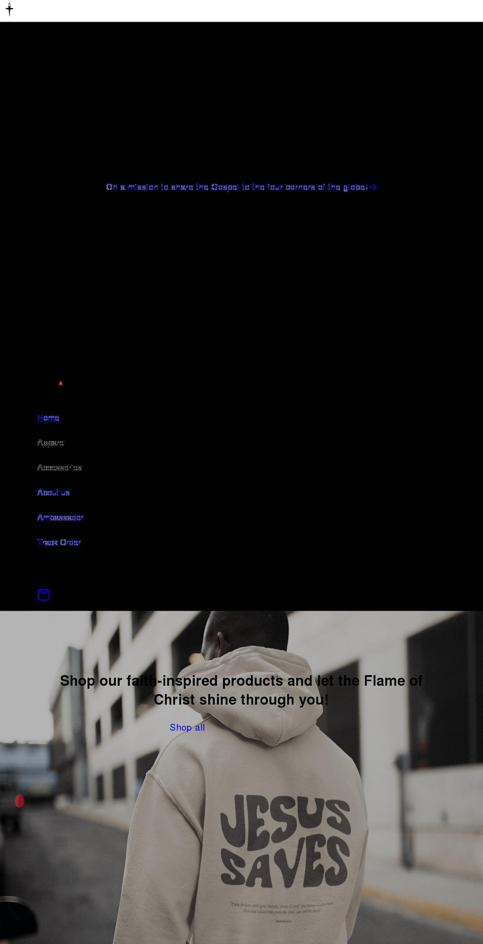hisflame.com shopify website screenshot