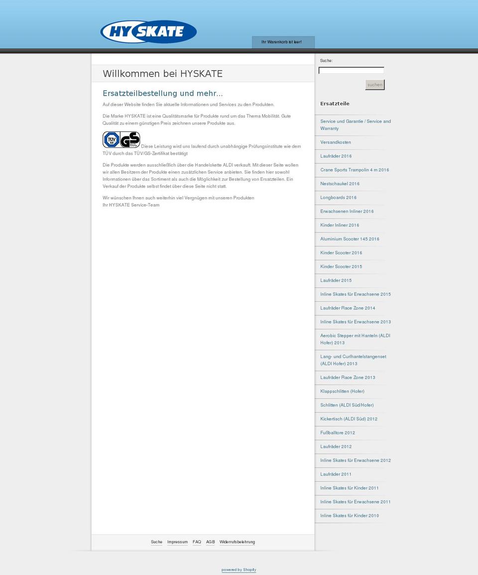 hiskate.de shopify website screenshot