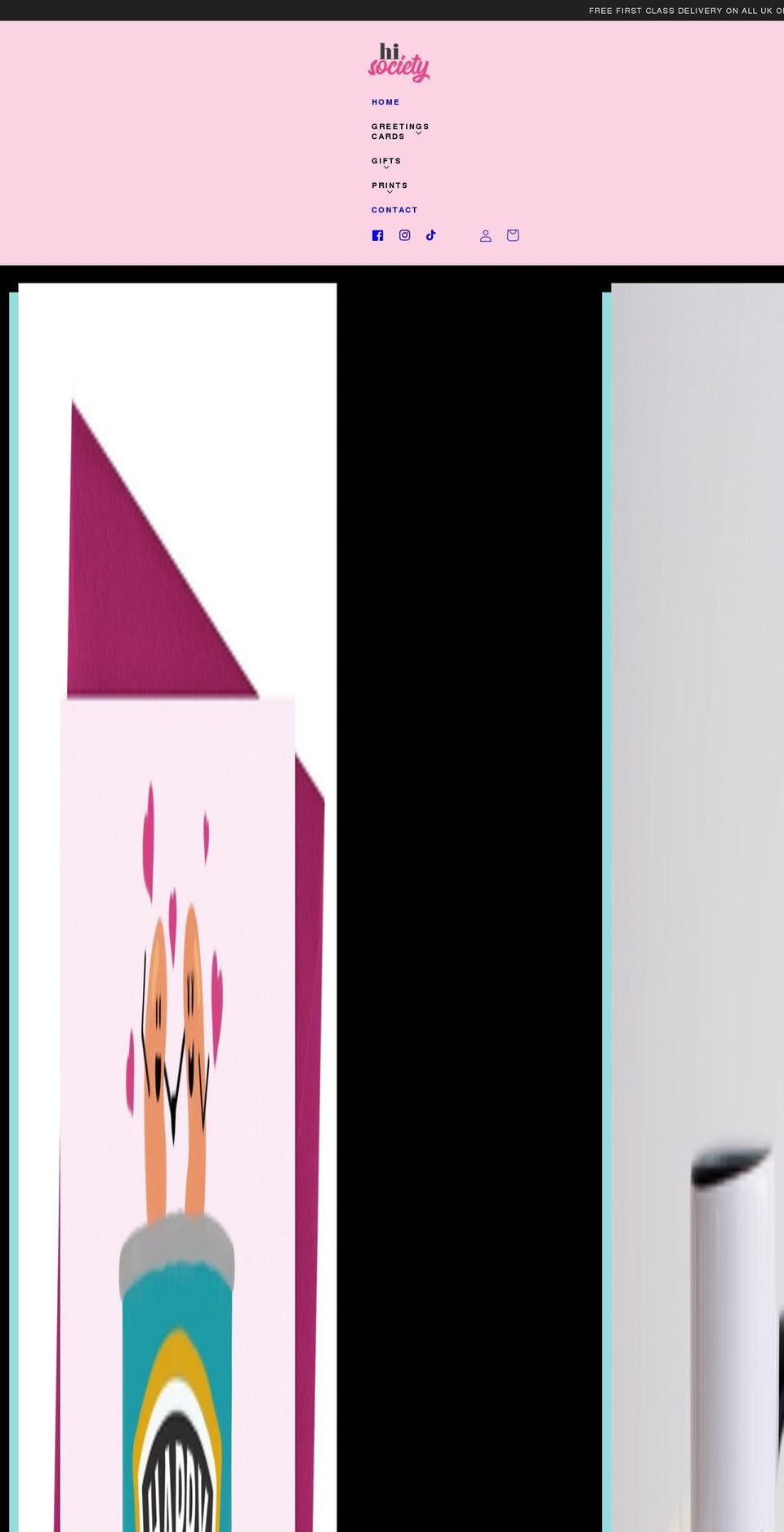 hisocietystudio.com shopify website screenshot
