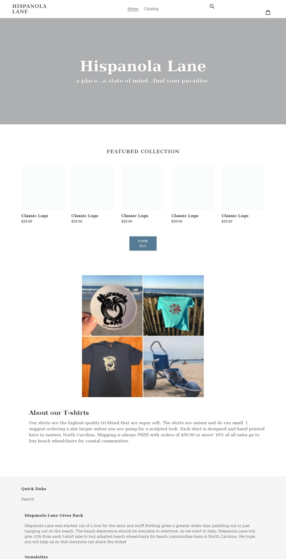 hispanolalane.com shopify website screenshot