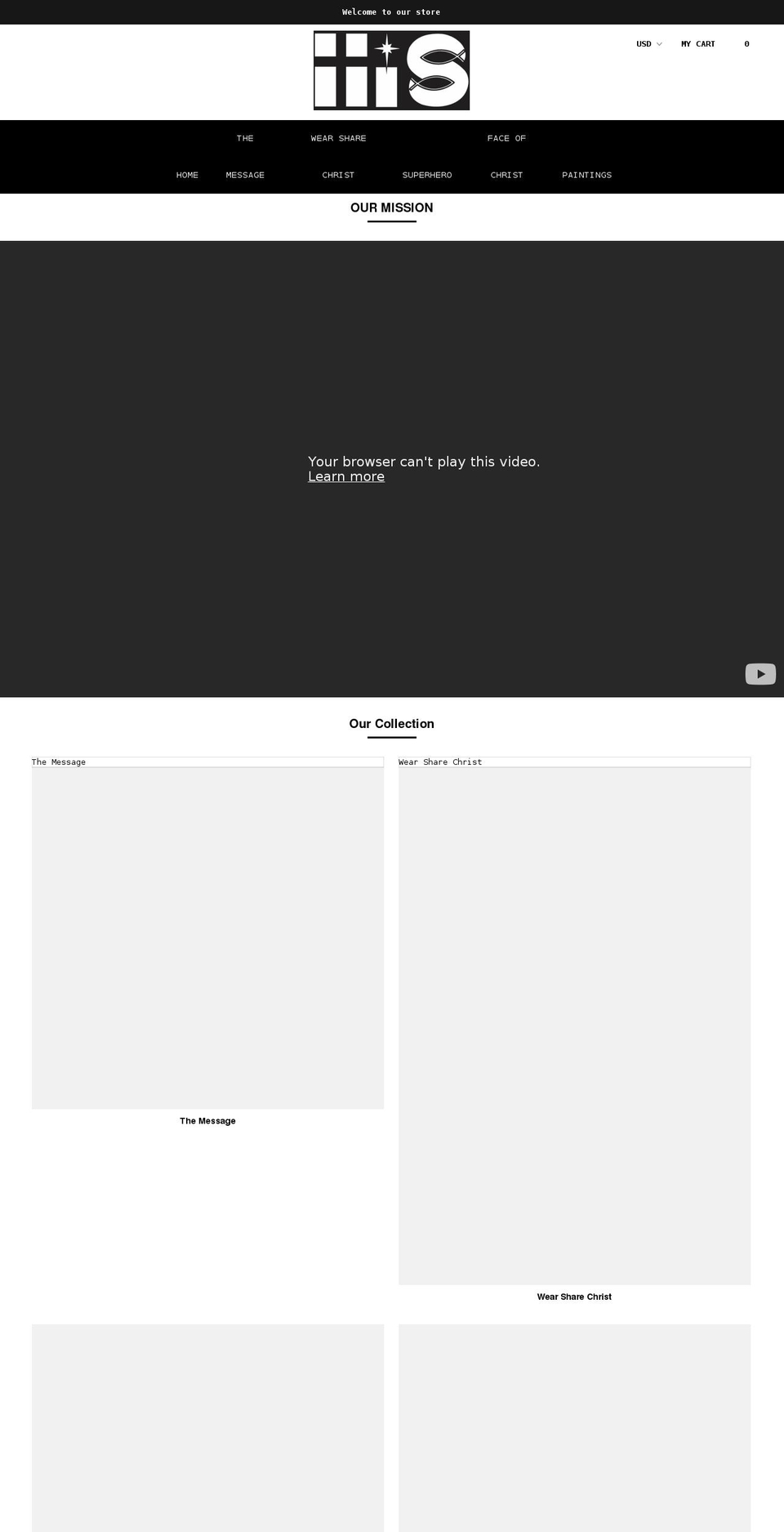 hisshirts.com shopify website screenshot