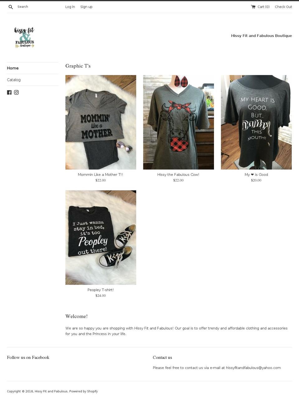 hissyfitandfabulous.com — Shopify storefront screenshot
