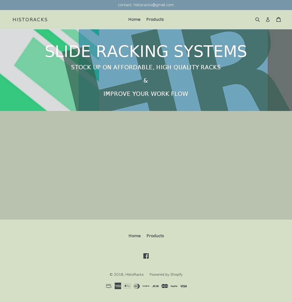 historacks.com — Shopify storefront screenshot