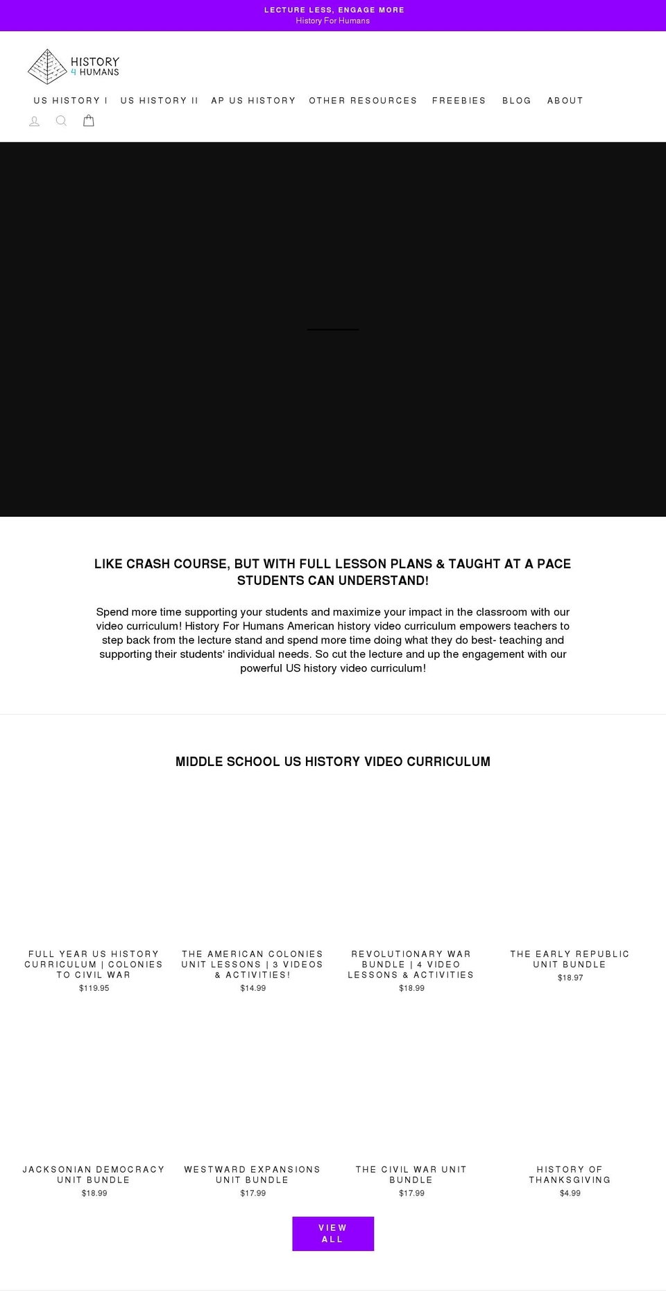 history4humans.com shopify website screenshot